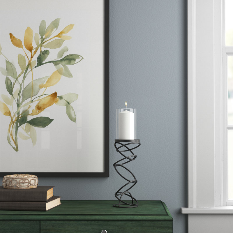 Tabletop Candlestick, 13.5" H x 4.75" W x 4.75" D