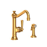 Jacobean Single Handle Kitchen Faucet with Side Spray