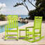 Ensemble de 2 chaises berçantes d'extérieur Hdpe-821586055