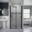 30"x72"Universal Pivot Tempered Glass Shower Door-120988542