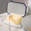 Argon Tableware - White Enamel Butter Dish - 18.5cm x 10cm-94225079