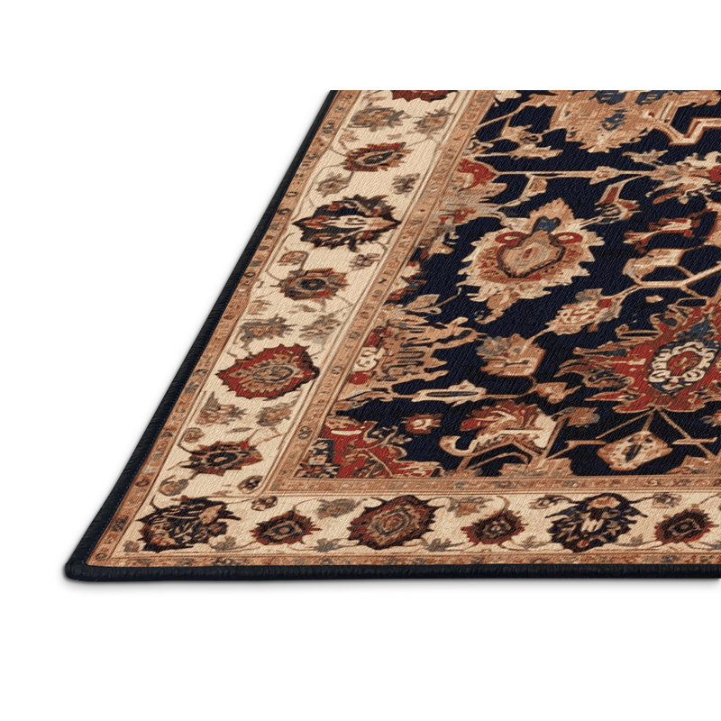 Tapis brun lavable à la machine, Rectangulaire 2 pi x 3 pi