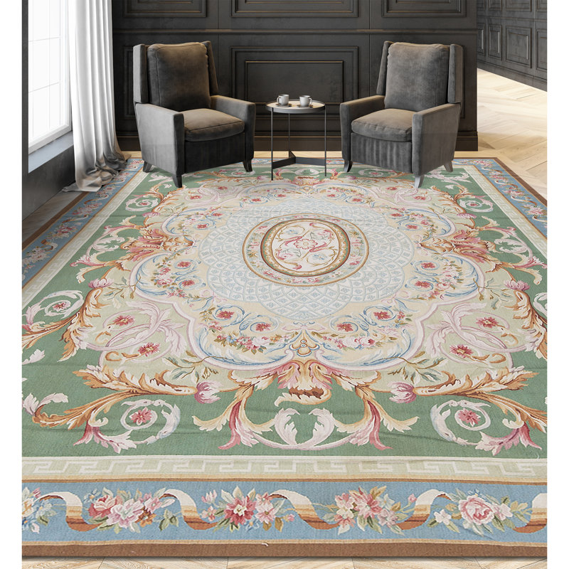 Hand-Knotted High-Quality Gold Area Rug