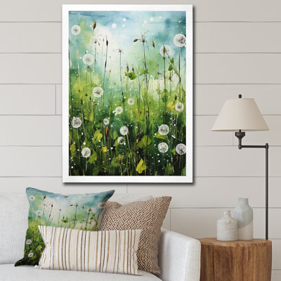 " Green Dandelion Collage I "