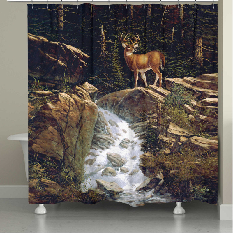 Rideau de douche simple toile De Soto