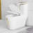 1.85 Gallons Per Minute Gpf Elongated Silent And Anti-Odor One-Piece Black Toilet (Seat Included)-111593507