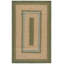 Tapis intérieur / extérieur tressé à la main à motif géométrique brun / vert foncé-1715887785