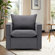 Louretha 34" Wide Fabric Upholstered Swivel Armchair