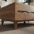 51.2'' Coffee Table Walnut Wood Coffee Table Rectangular Mid Century Modern Coffee Table Large Coffee Table With Storage Drawers Living Room Table