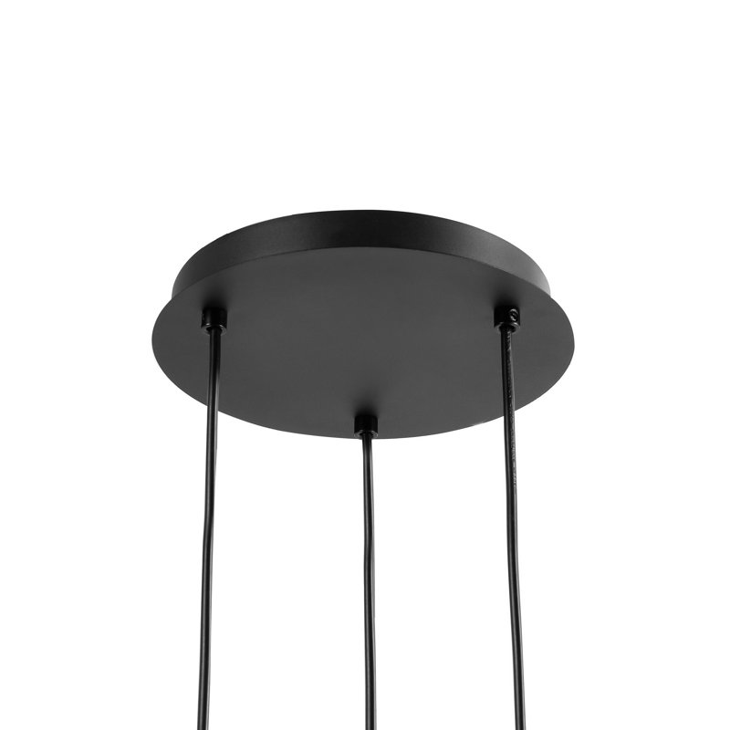 - Light Satin Black Pendant, 120cm H x 29cm W x 29cm D, 1