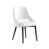 Hickson Leatherette Dining Chair with Metal Legs
