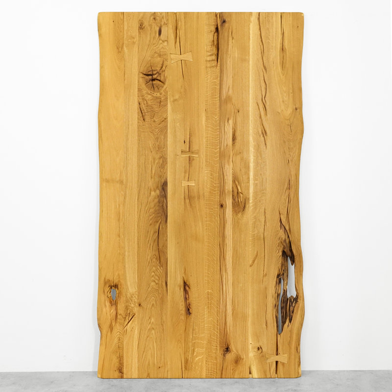 Veasley Solid Oak Barn Doors Prefinished, Natural Oil