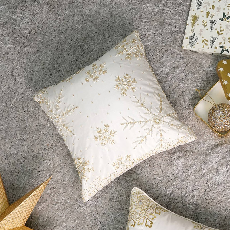 Throw Pillow | Whispering Snowfall Pillow | 18x18" | Decorative Pillow