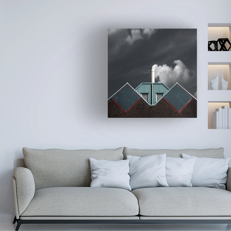 Gilbert Claes The Cloud Factory Canvas Art, 14" H x 14" W
