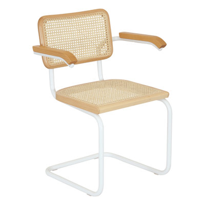 Marcel Breuer Cesca Cane Cantilever Dining Armchair Arm Chair
