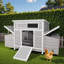 Wooden Chicken Coop With 2 Sides Nesting Boxes And Ramp