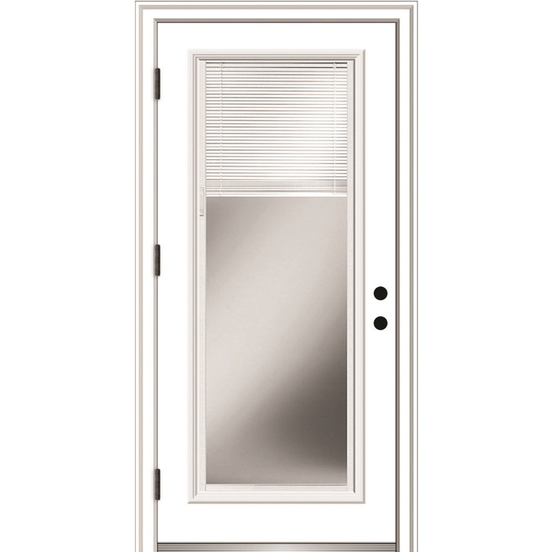 Portes d'entrée avant en acier apprêté, Côté droit / vers l'extérieur, H 80 po x l 32 po x P 1,75po, 4,56 po