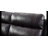 Gelula 79'' Leather Oversize Classic Nail Trimed Arm Power Reclining Loveseat With Cupholder Storage