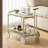 Moon Storage Cart (Green) Nordic Internet Celebrity Mobile Trolley Kitchen Simple Double Storage Shelf Living Room Sofa Storage Shelf