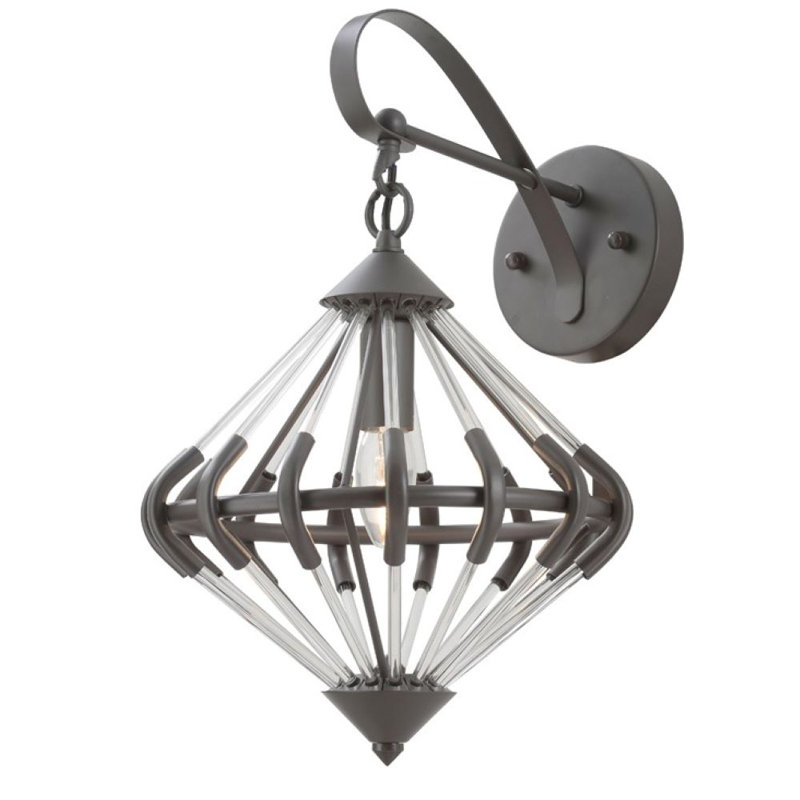 Queenborough Armed Sconce, Antique Iron
