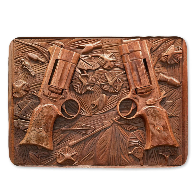 Tapis de bain Firearms, L 17 po x L 24 po