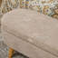 Banc de rangement avec repose-pieds