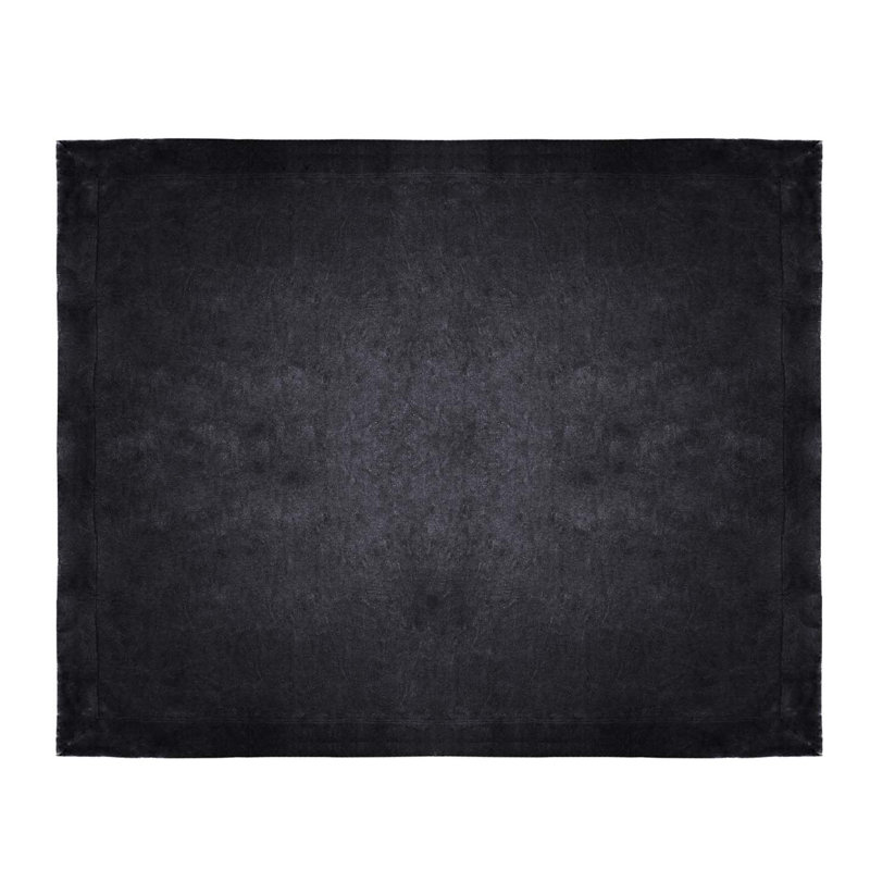 Jeté en Sherpa et micro-vison, Noir
