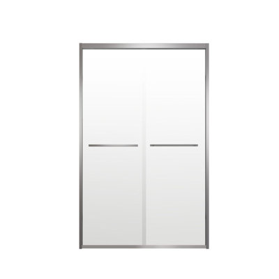 Aluminum Frame Double Sliding Shower Door,Bypass Bathroom Sliding Door