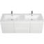 Space-Saving Wall-Mounted Bathroom Vanity With Double Sinks For Modern Bathrooms