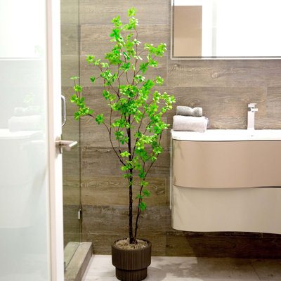 60'' Faux Enkianthus Tree in Pot Liner