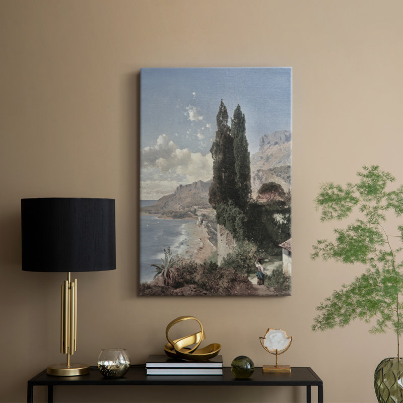 Paysage rétro CLXII - galerie Cavas, H 27 po x l 18 po