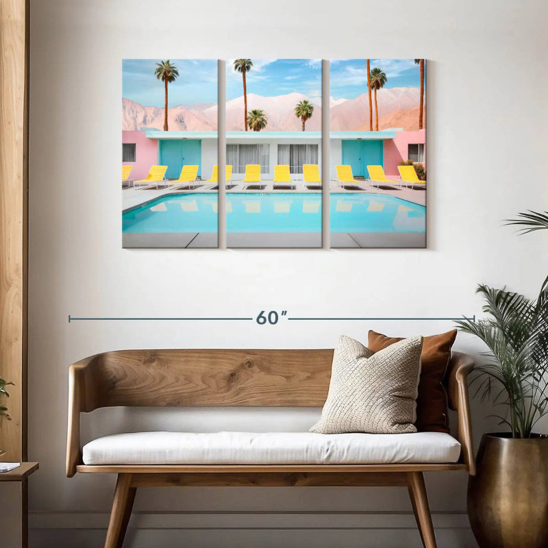 Lilie Palm Springs Pool Day, H 28 po x l 45 po