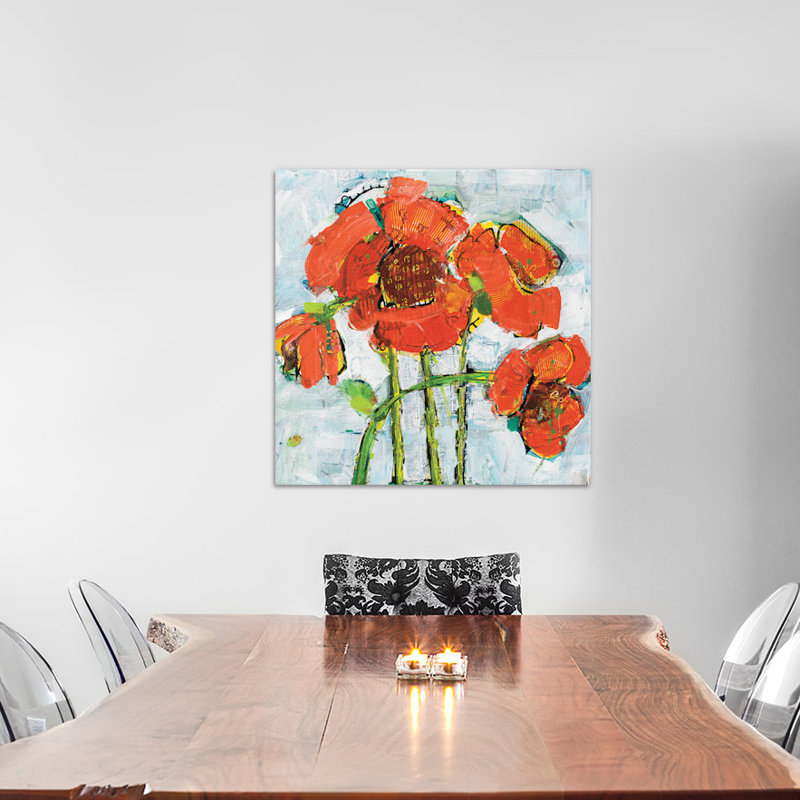« pop square ii », reproduction d’art sur toile tendue, H 26 po x l 26 po x P 1,5 po
