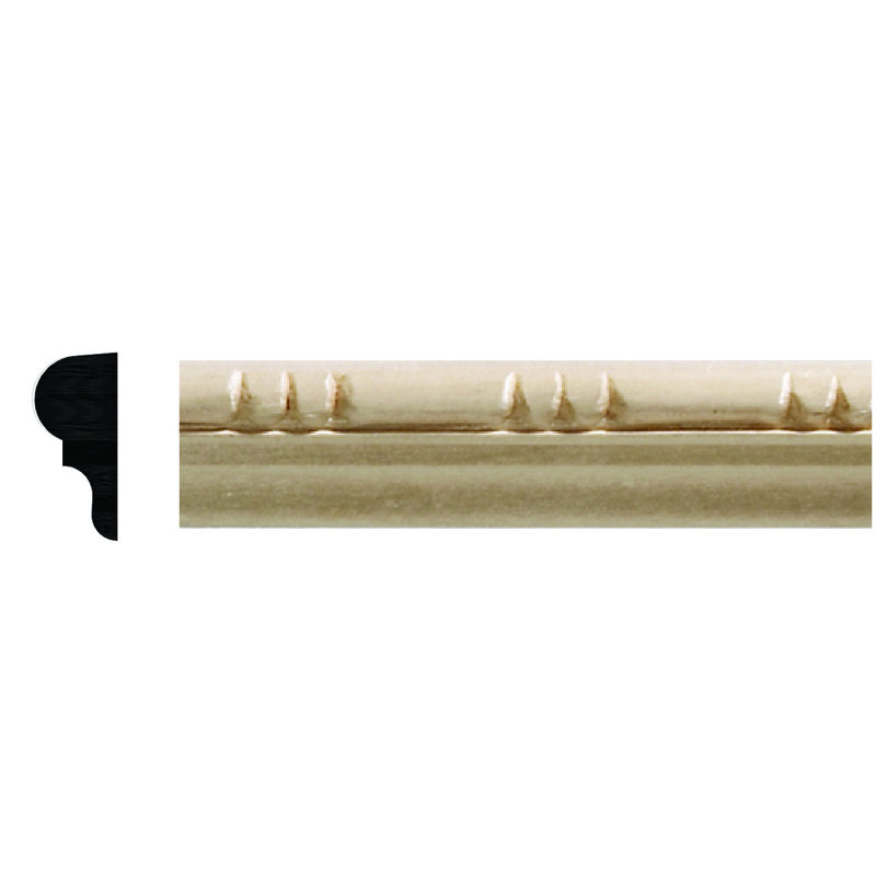 Unfinished Bead Trim Wood Casing Moulding 96'' Full Stick