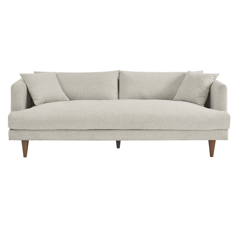 Modway Zoya 84.5'' Sofa, Ivory 100% Polyester