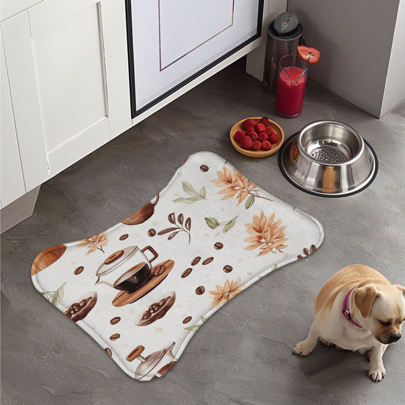 Coffee Hues - Tapis d'alimentation en os 1 pièce