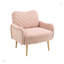 Chaise de salon avec pieds en métal