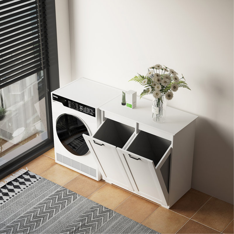 Laundry Cabinet ,With 2 Removable Liner Bags