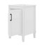 Meuble-lavabo de 20 po avec lavabo en céramique, tablette réglable en forme de U, support de rangement pour porte-1939443167