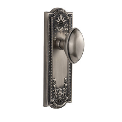 Grandeur Parthenon Plate Single Dummy with Eden Prairie Door Knob