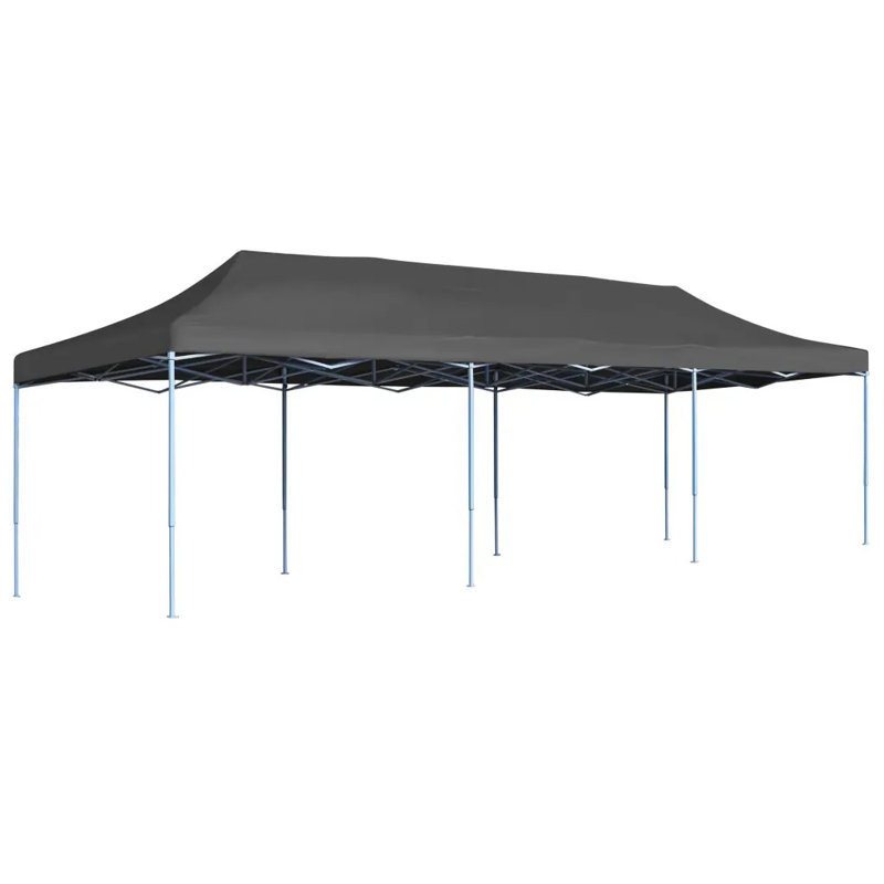 9m x 3m Steel Pop-Up Party Tent, Anthracite