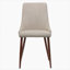 Chaises de salle à manger Mid-Century modernes en tissu sans accoudoirs, ensemble de 2-241280302-241280303
