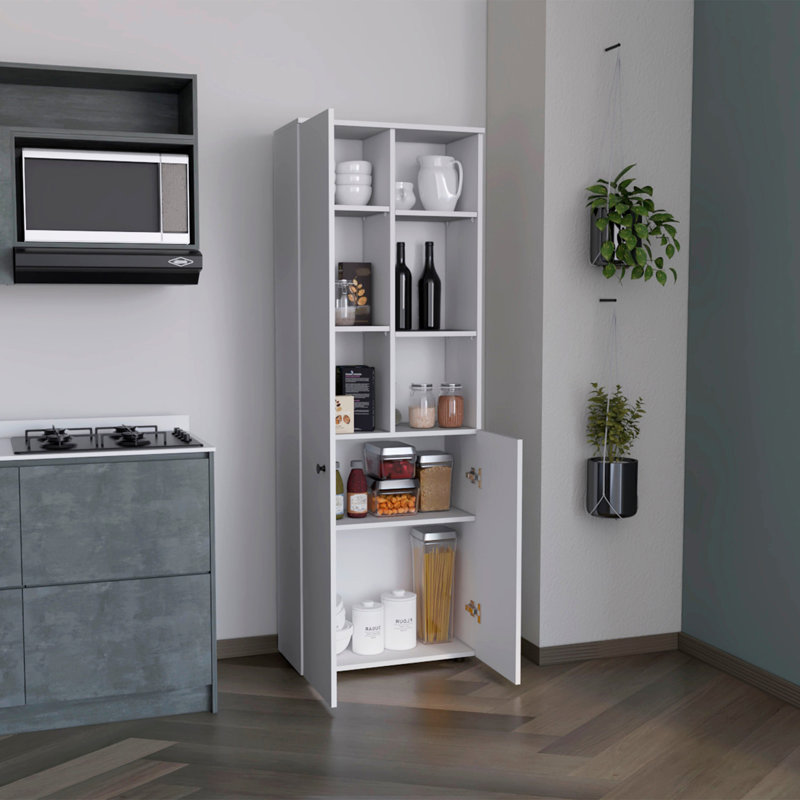 2-Door Kitchen Cabinet, White