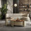 Ensemble de tables basses en noyer italien