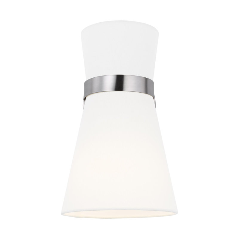 Clark 1 - Light Bath Sconce, Brushed Nickel, No