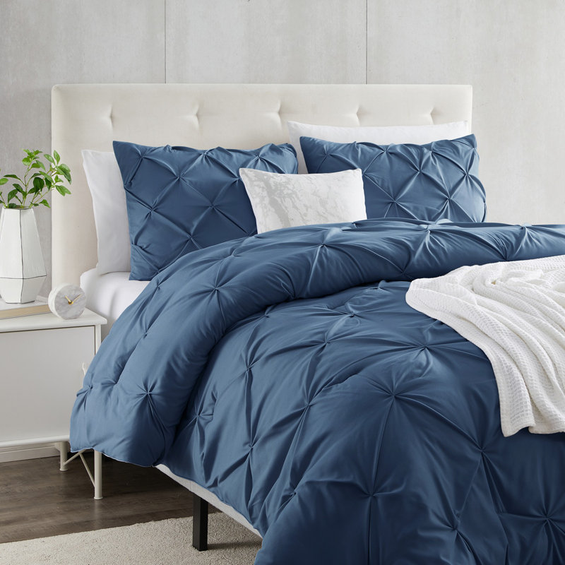 Comforter, Navy, King Comforter + 2 Queen Shams