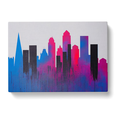 City Skyline Splash Vol.4 Abstract - Wrapped Canvas