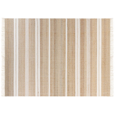 Hurdsfield Rectangle 160 cm x 230 cm Striped Hand Woven Area Rug