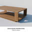 Table basse d'extérieur Shay de 48 po en eucalyptus huilé