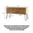 Farmhouse Style Multi-Drawer Storage Console Table